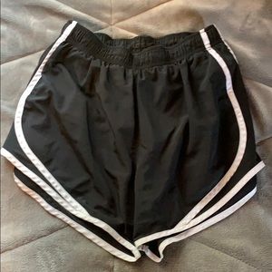 Black and White Trim Medium Dri-Fit Nike Shorts